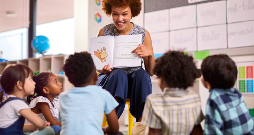 children being read to